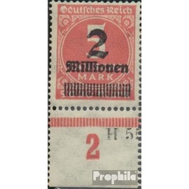 German Empire 312IX, D of German damaged (Field 92) unmounted mint/never hinged ** MNH 1923 Hyperinflation/Supplementary-Values (Stamps for collectors)