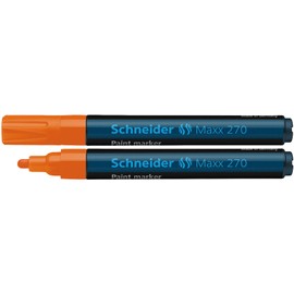 Schneider Schreibgeräte Paint Marker Maxx 270, 1 – 3 mm, Orange