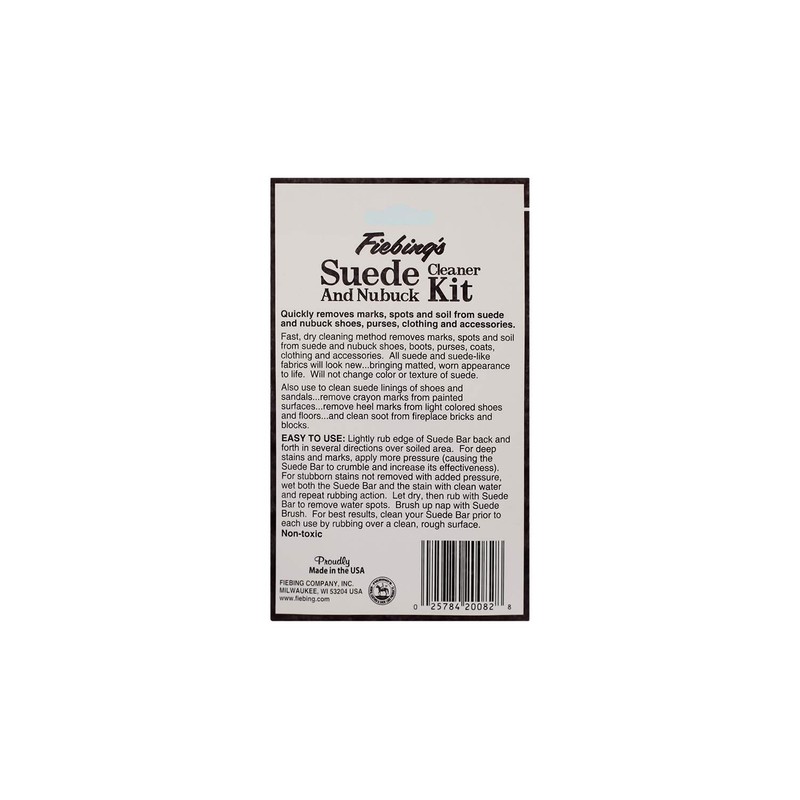 Fiebing's Suede & Nubuck Cleaner Kit - Remove Stains &
