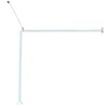 Wall Mounted Adjustable L-Shaped Corner Bathtub Curtain Rod 37" to