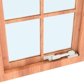 ZEROplus Telescopic Friction Stay for Windows, All Metal Restrictor, White, Z107/RUZT120WE