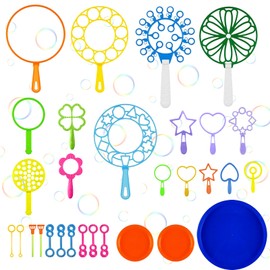 30pcs Bubble Set Bubble Sticks Set Bubble Sticks with Shelf for Indoor Outdoor Garden Party Kids Birthday Weddings