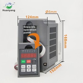 VFD 110V Input 3.0KW 4hp Variable Frequency Drive CNC VFD Motor Drive Inverter Converter for Spindle Motor Speed Control HUANYANG HY-Series(3.0KW, 110V)