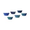 qiqee Standard Cupcake Liners - 300 Count, Blue Gradient, Disposable,