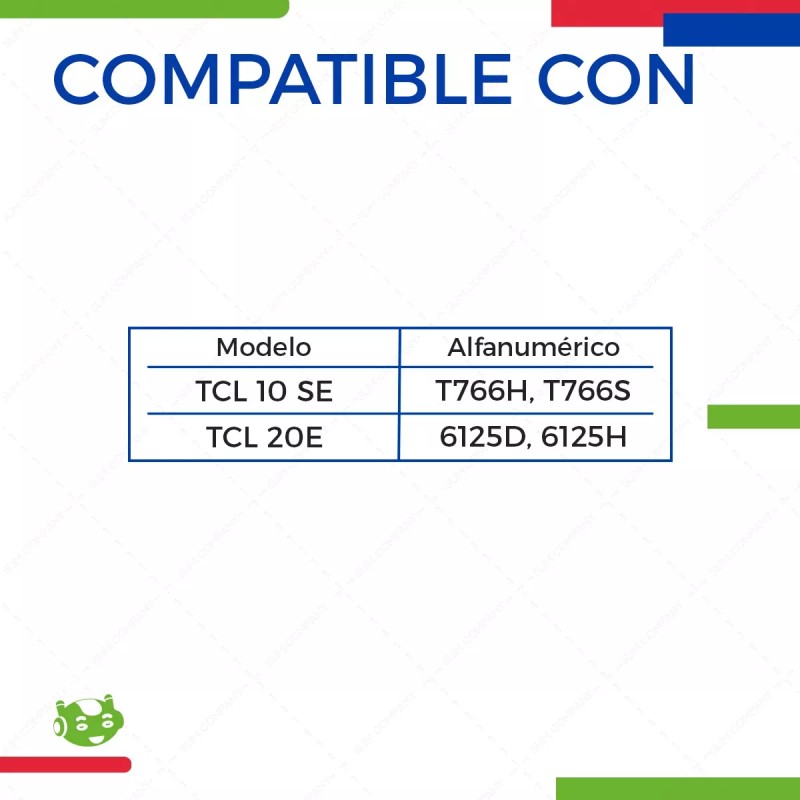Slim Company Bateria Para Tcl 10 Se T766s T766h 20e