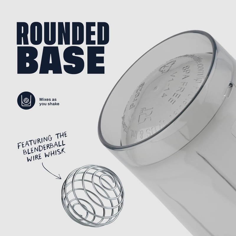 BlenderBottle Shaker Bottle Pro Series Perfect for Protein Shakes and