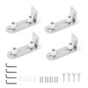 Kinmade Barn Door Bottom Floor Guide Brushed Nickel,Flush Bottom Design,Adjustable