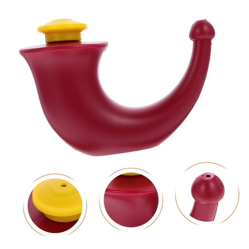 LALAFINA Red Yoga Pot for Nose Wash Sinus Irrigation Made
