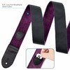 Nefelibata Guitar Strap, Double Full Grain Leather, Vintage Velvet Strap/FREE