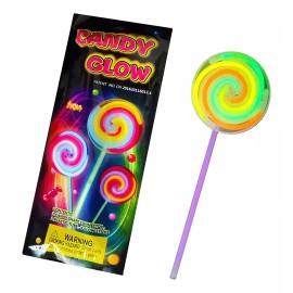 Lecute 10 Paleta Fiesta Candy Glow Neón Tubo Luminosas Fiesta Boda