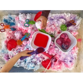 Instant Snow Sensory Play for Indoor and Outdoor