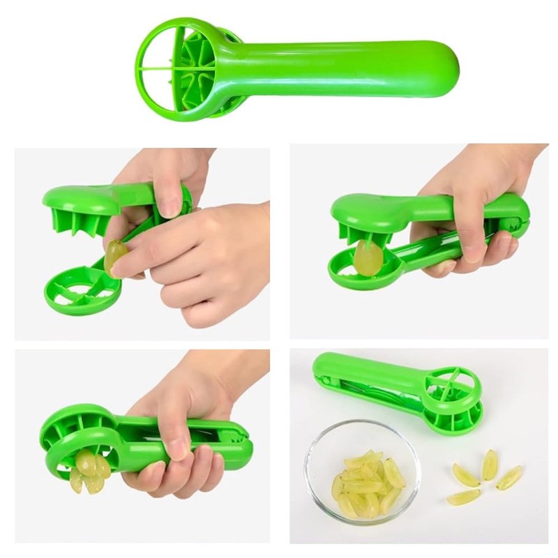 Grape Cutter Grape Tomato Slicer with Ergonomic Long Handle Handheld