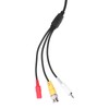 Portable CCTV Cable 3-In 1 Video Audio Power Cord BNC+RCA+DC