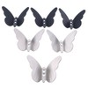 bowarepro Pack of 6 Butterfly Coat Hooks, Butterfly 304 Stainless