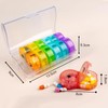 Weekly Pill Organizer 2 Time a Day，Pill Dispensers， Pill Box