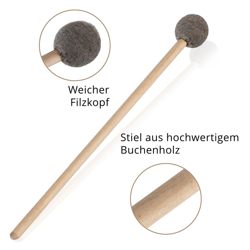 Classic Cantabile MG2220F Pair of Glockenspiel Mallets - Round Head