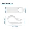 Rierdge 100 Pcs 1/2 Inch R-Type Clip Clamp, Nylon P-Type