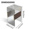 Acrylic Knife Block Holder, Display Stand with Transparent Striped, Kitchen