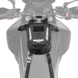 Rhinowalk Motorcycle Tank Bag 2.4L without Magnet - Leg Bag, Chest Bag, Crossbody Bag with Smartphone Compartment and Rain Cover
