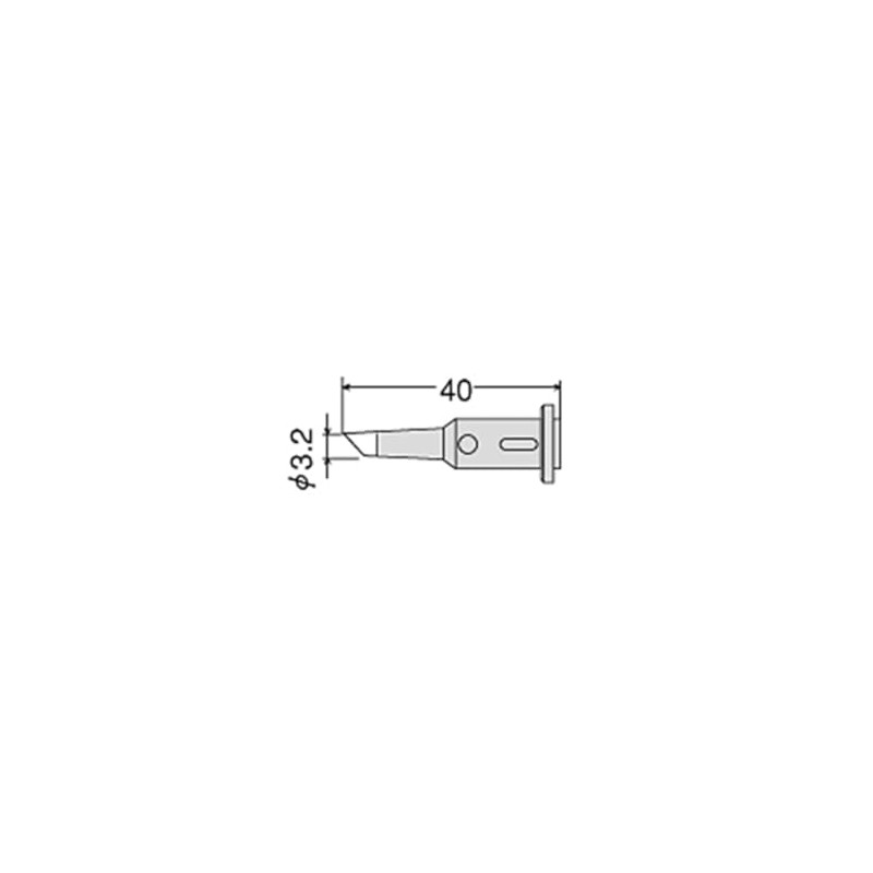 Taiyo Electric Sangyo (Goot) Replacement Soldering Tip 3.2C Type GP-501
