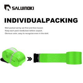 SALUINOKI 12Pack 4 inch Straps Flatbed Strap 4x30 Truck Strap for Flatbed Trailer Winch Strap Heavy Duty 4 inch Ratchet Straps Flatbed Green