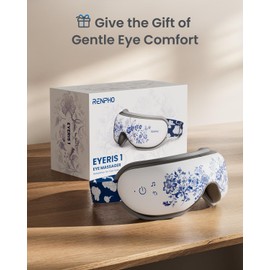 RENPHO RENPHO Eye Massager with Heat Eyeris 1, Birthday Gifts for Mom Dad Women Men Her Him, Sleep Mask with Heat Bluetooth Music, Relax Eye