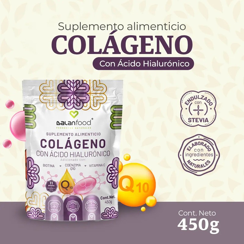 Colágeno Balanfood Hidrolizado con Ácido Hialurónico y Biotina Sin Sabor