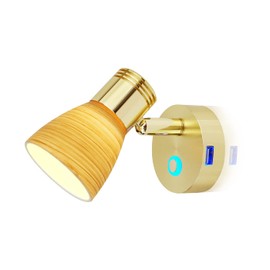 THALASSA RV 12 Volt Reading Lights with USB Port, Boat Interior Lights Bedside Cabin Lamp, Surface Mounted on Camper Caravan Motorhome Indoor Lighting with Built-in Touch Switch, Warm White Mode