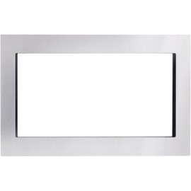 Pemberly Row 30 in. Built-in Stainless Steel Microwave Trim Kit in Silver