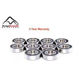Rocky Mountain Bearings Arctic Cat Polaris Ski-Doo Sealed Snowmobile Bearings 25x52x15 10 Pack