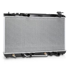 M-AUTO Aluminum Factory Style Radiator Replacement for 07 08 09 10 11 Toyota Camry 2.4L 2.5L Automatic Transmission 1-5/16" Inlet, 1-3/8" Outlet DPI 2917