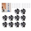 CooFel Broom Holder Wall Mount 10 Pack Heavy Duty Metal