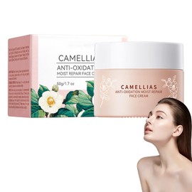 Camellia Antioxidant Repair Cream, 50g Straffende Feuchtigkeitscreme Antioxidant Moisturizer Feuchtigkeitscreme Wiederherstellung Der Hautbarriere, Active Regenerativ Tagescreme Mischhaut/Fettige Haut