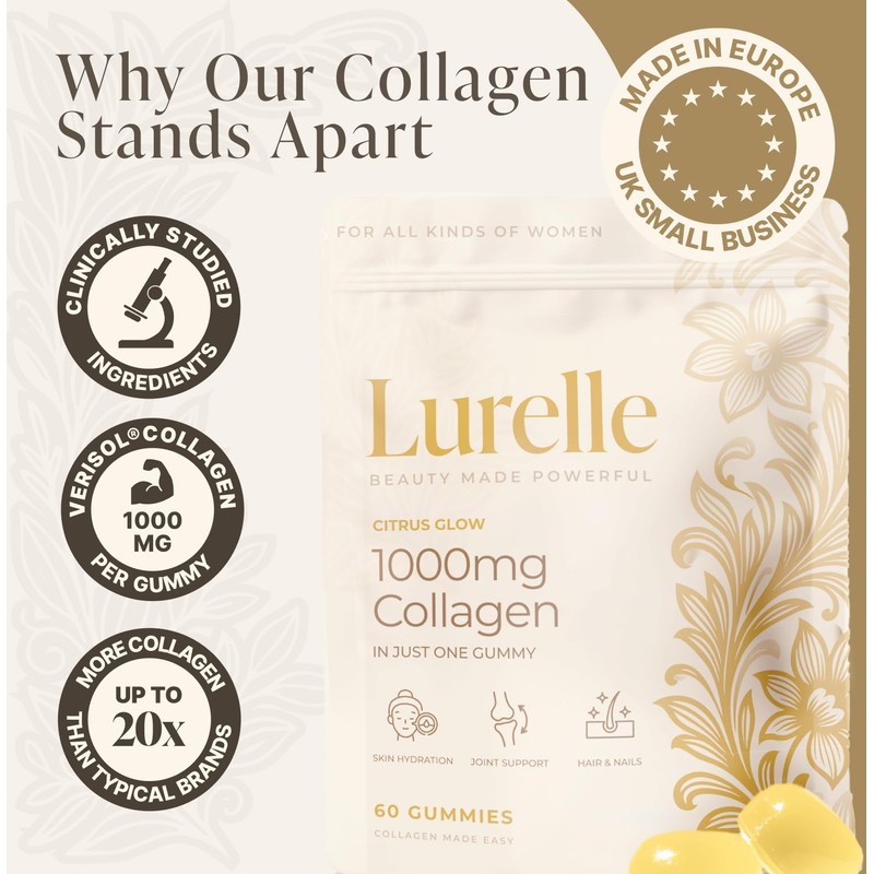 Lurelle Collagen Gummies for Women – 1000mg Collagen per Gummy