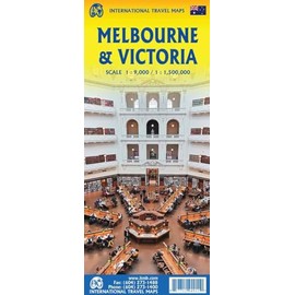 Melbourne & Victoria 1:9k/1.5M Travel Map- 2025 edi