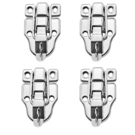 GDQLCNXB Wood Box Toolbox Cabinet Metal Spring Loaded Latches Catch Toggle Hasp (Pack of 4)