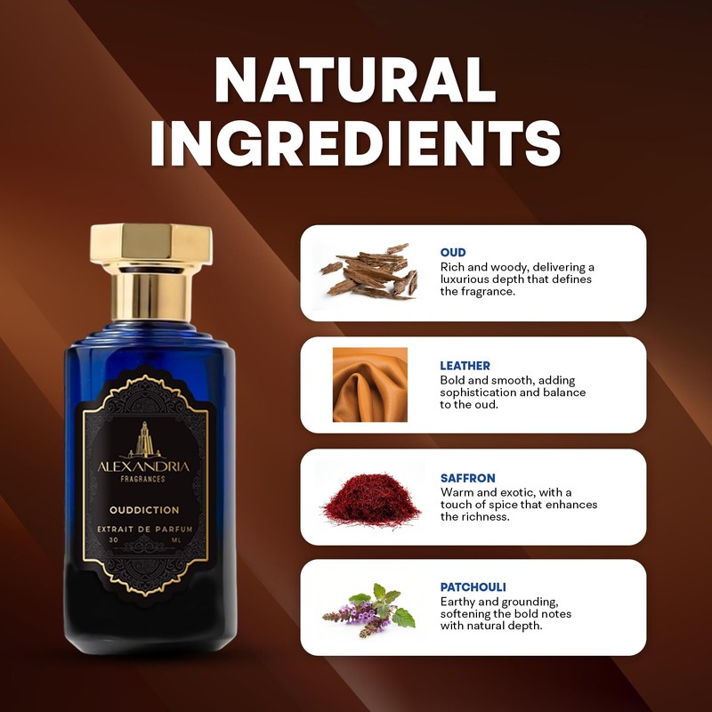Alexandria Fragrances Ouddiction Perfume - Premium Parfum with Rich Oud