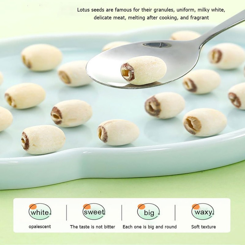 Dried white lotus seed 10.58 oz Hollow dried lotus seed