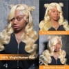 MARUOL 613 13x6 Lace Front Wig Human Hair Blonde Wig