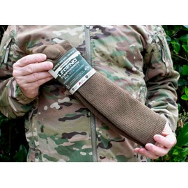 LEGEND All-Weather Over-the-Calf Merino Wool Socks for Men and Women | Military Combat Boot Socks | Military Compression Tactical Boot Socks | Made in the USA | Coyote Brown | X-Large