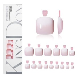 HABNI Pack of 120 False Toenails Kit, Toenails for Gluing, Artificial Toenails for Gluing, Full Cover Toe Nails Tips for Women, 12 Sizes