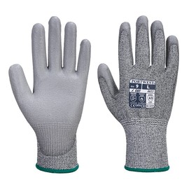 Portwest A622 Cut Resistant MR PU Palm Glove Grey, Large