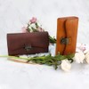 Women's Wallet Large Capacity Ladies Real Leather Clutch (Coffee)