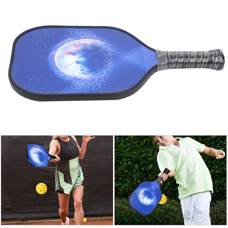 Lightweight Pickleball Paddle Racket Textured Fiberglass Surface PP Core Comfortable