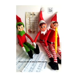 Elf Flute and Music sheet Prop Accessories Props Ideas Joke Christmas Decoration