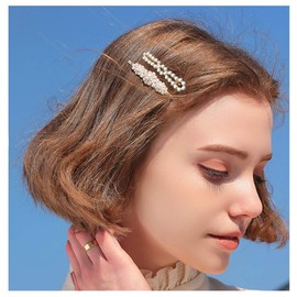 YOFASEN 12 pcs Pearls Hair Clips Set for Women Girls, Fashion Sweet Artificial Pearl Barrettes Hair Pins, Perfect Hair Accessories Decorations for Party, Birthday Valentines Day Gifts