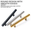 Aegero 10 Pack Cabinet Pulls Matte Black Stainless Cabinet Handles,