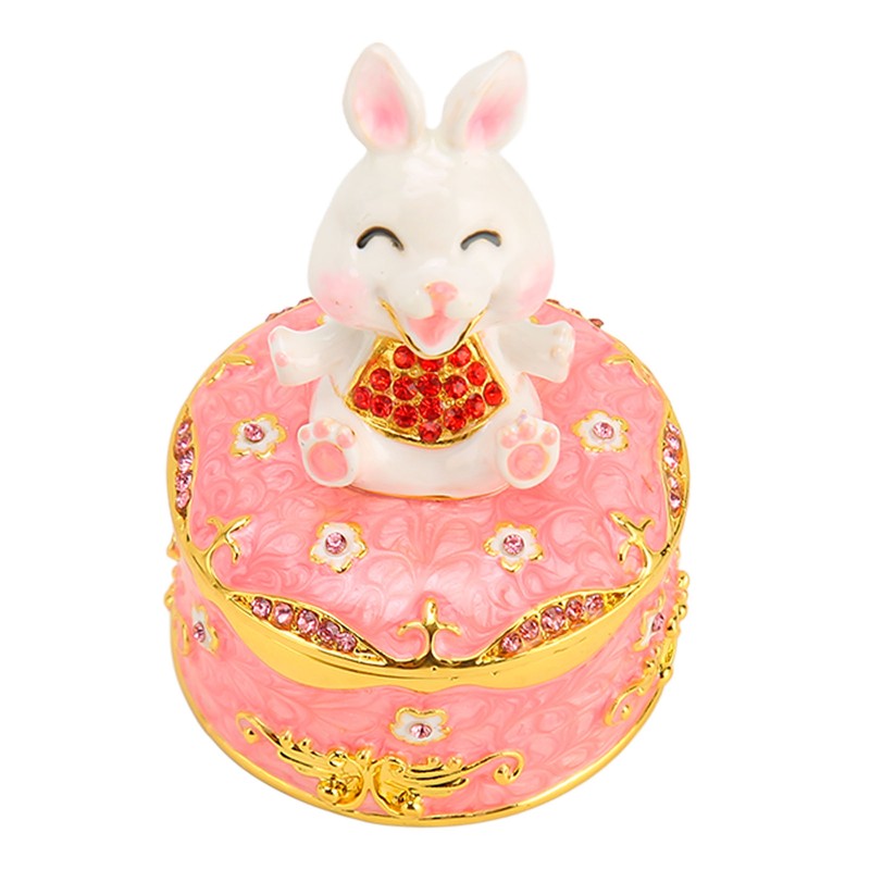 Trinket Box Bunny Shape Exquisite Cute Magnetic Design Jewelry Storage