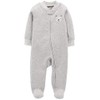 Carter's - overol con capucha para bebé, Gris, 18 meses