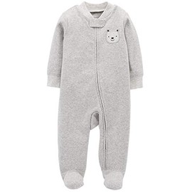 Carter's - overol con capucha para bebé, Gris, 18 meses